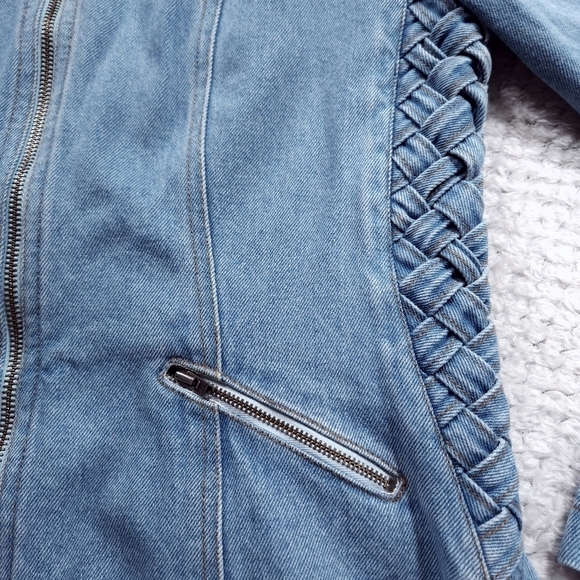 Vintage 80s 90s Together Braided Denim Jacket and Jeans set - Picture 15 of 16